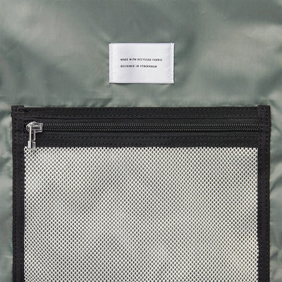 interior mesh zipped pocket