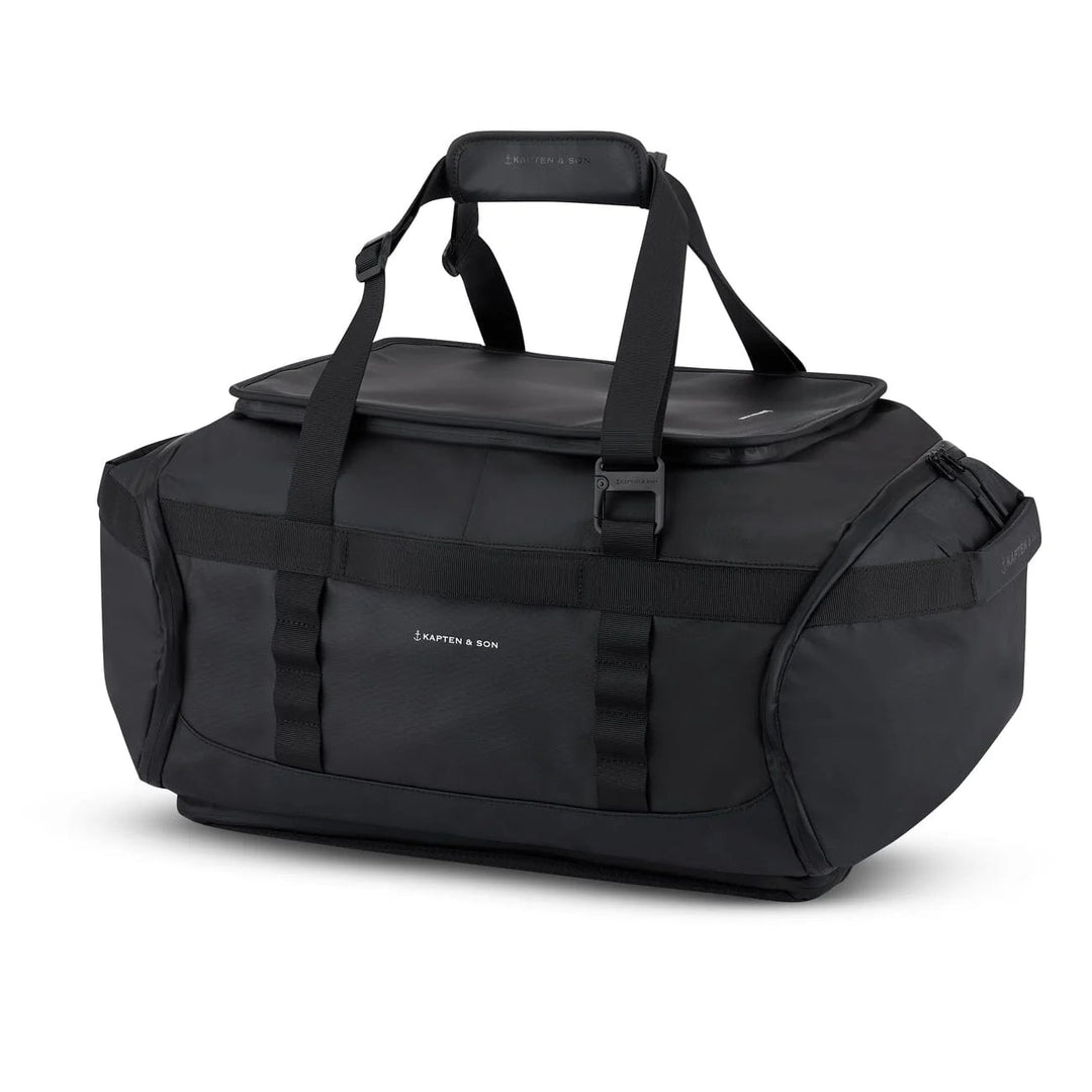adidas 50l backpack Kapten & Son - Lisbon Duffle Backpack Medium - Black - 50L Carry On - 16" Laptop Pocket
