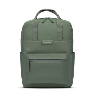 Kapten & Son Bergen Backpack in dusty green — earth-tone daypack with top handles