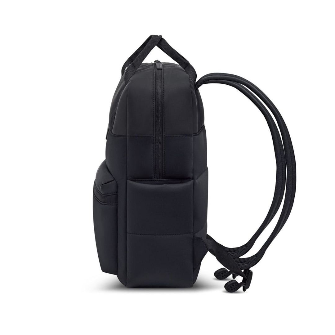 Kapten & Son Bergen Cloud backpack in black — front three-quarter view