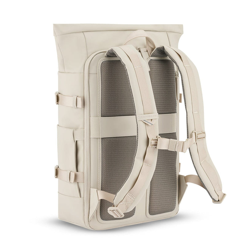 Kapten & Son, Helsinki Pro backpack, sandstone, back view