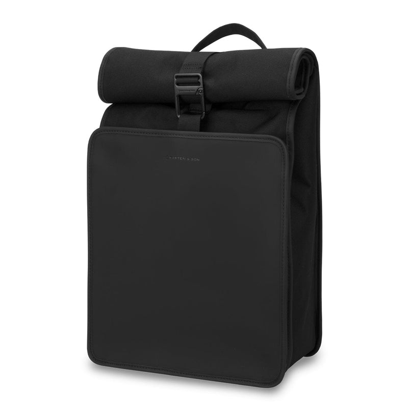 kapten & son lund pro sac à dos noir angle enroulé