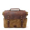 Canvas Crossbody Messenger Bag | TUCSON - Khaki