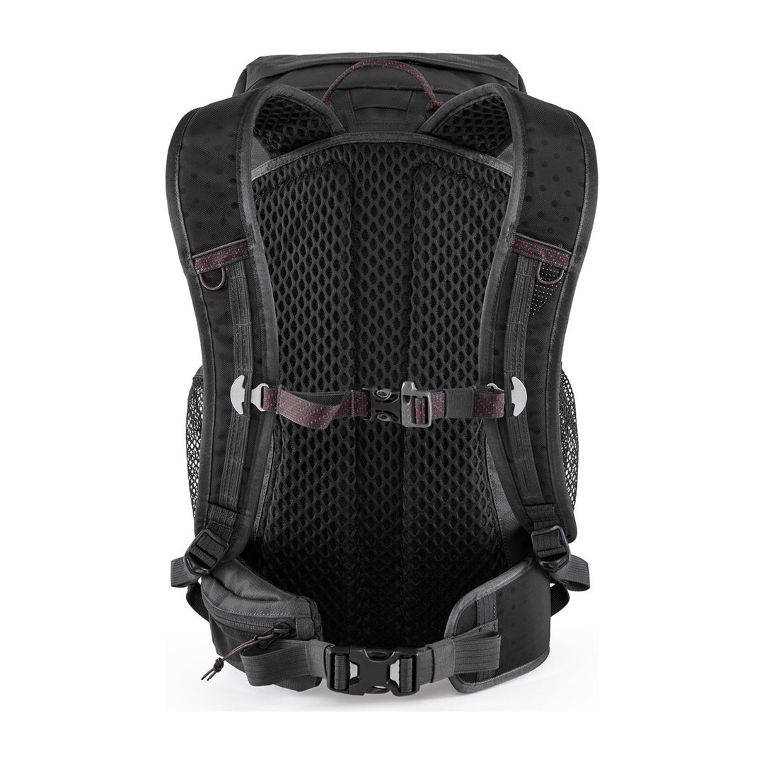 Klättermusen Delling Backpack 30L in Raven, hiking backpack, back view