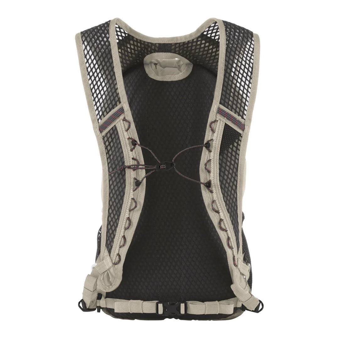 Klättermusen Tjalve 2.0 Backpack 10L Putty Grey, lightweight trail pack, back view