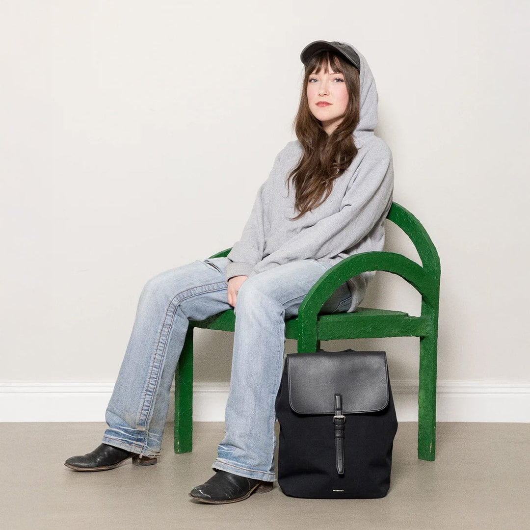 Leather Lid Backpack 14" | SANDQVIST