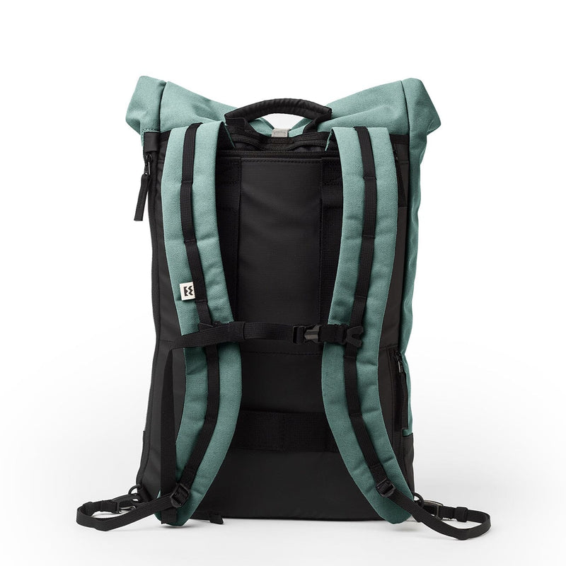 light blue eco friendly backpack mero mero back view