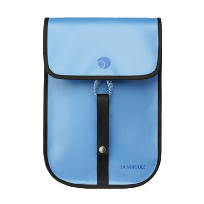 light blue small waterproof backpack
