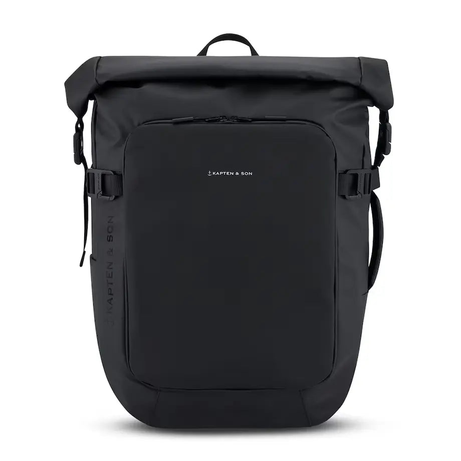 lisbon backpack black color kapten son front