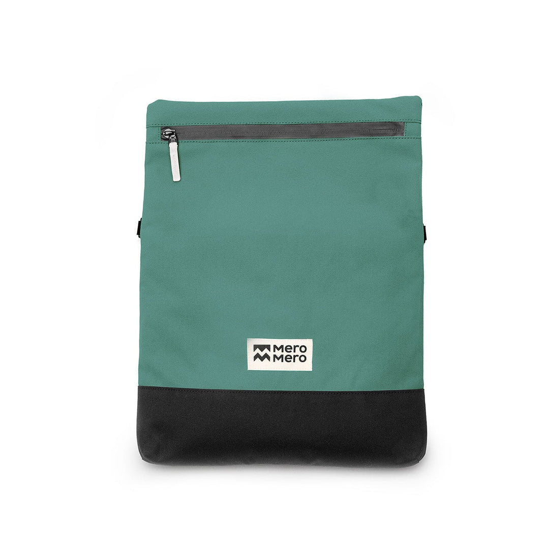 Meije Pouch in silver pine with rolltop unfolded