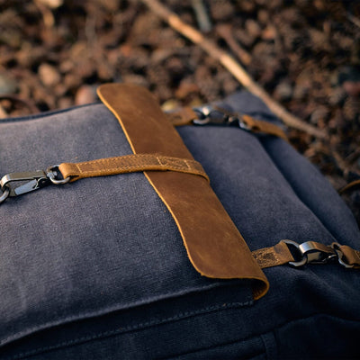 men's retro waxed canvas daypack