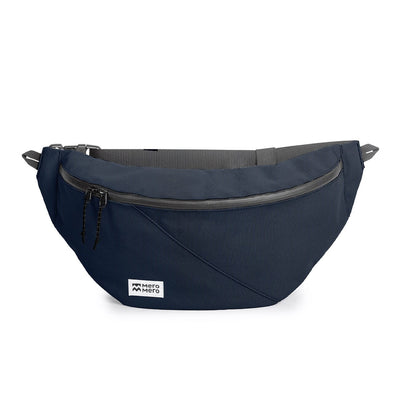 mero mero hoian recycled bum bag navy blue color front