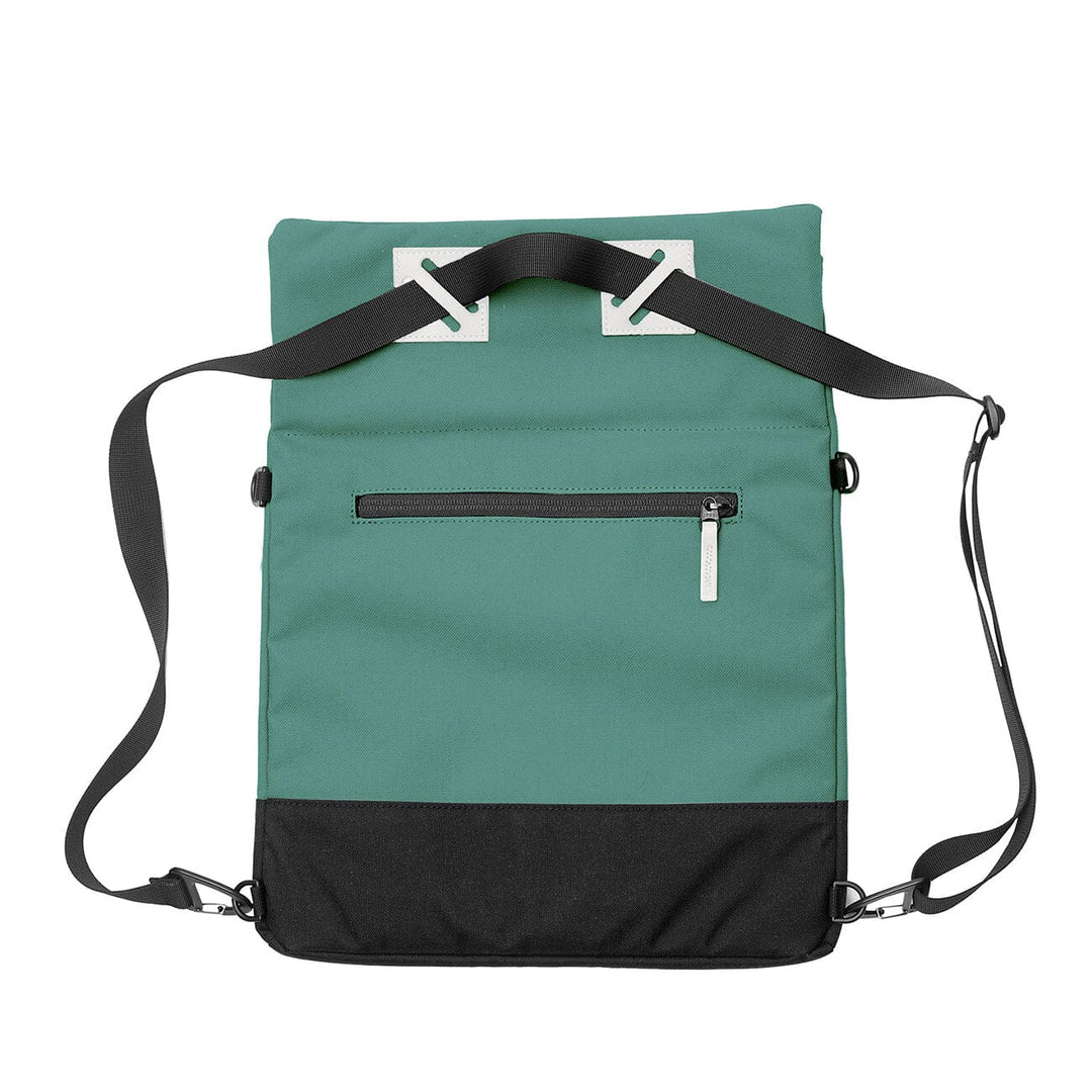 mero mero meije pouch convertible shoulder bag silver pine color back