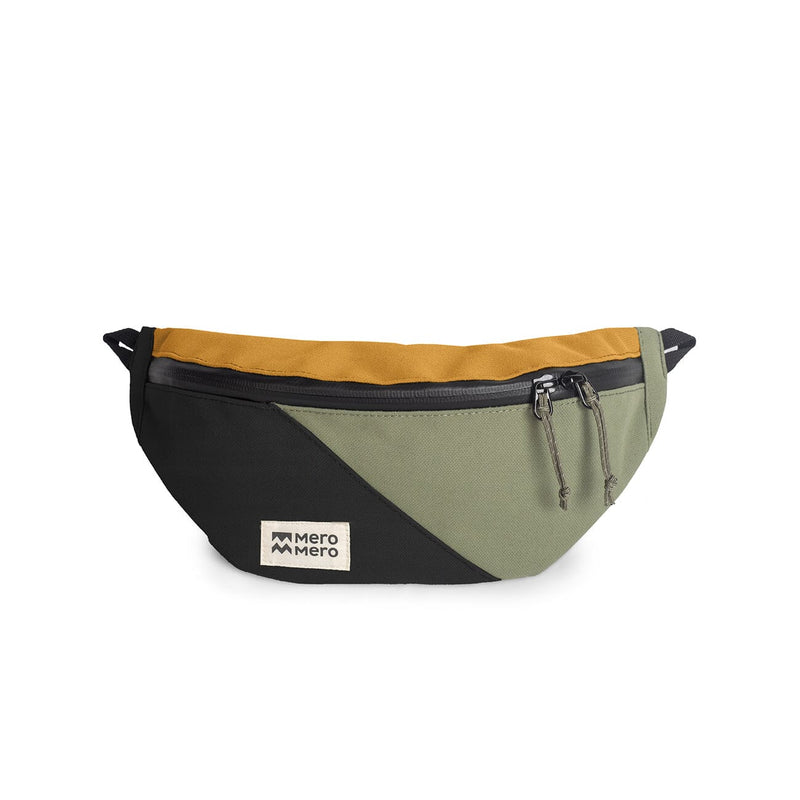 mero mero mini hoian small recycled fanny pack chai tea color front