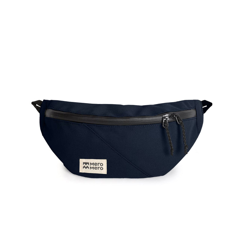 mero mero mini hoian small recycled fanny pack navy color front