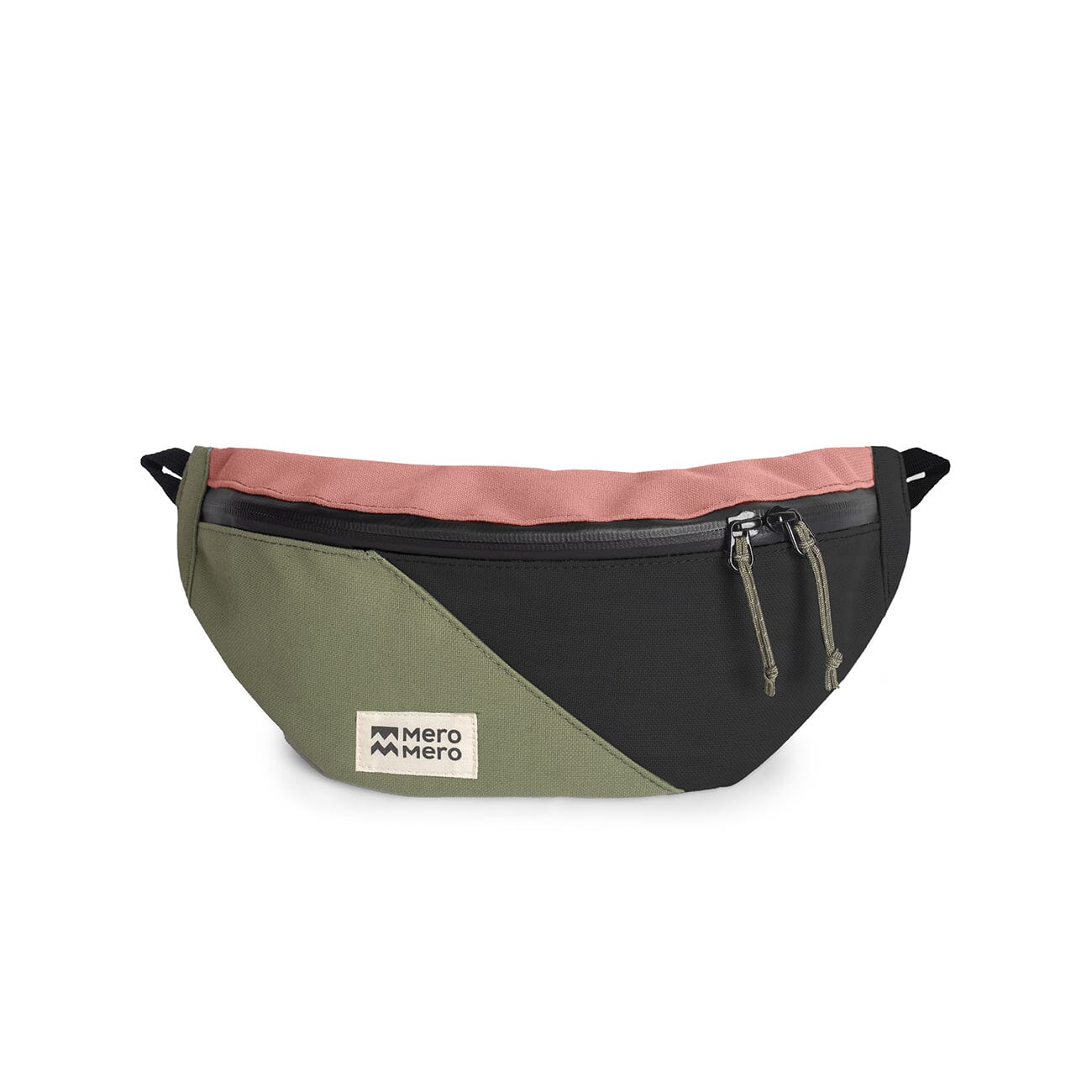 mero mero mini hoian small recycled fanny pack pink color front