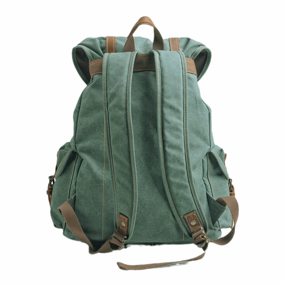 Army green canvas backpack best sale