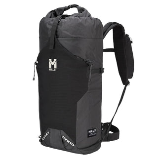 Millet Mixt 25+5L Black — front view showing main compartment and side pockets