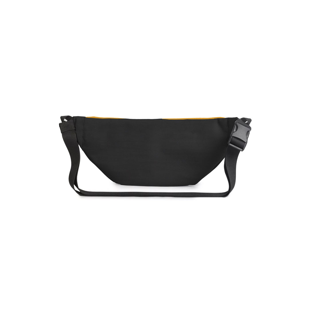 Rear view of the Mini Hoian Fanny Pack in chai tea