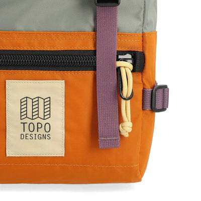 mini rover pack classic backpack sea pine topo designs front zipped pocket