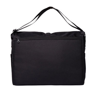 Minimalist laptop messenger with padded compartment, perfect for work, study, or creative professionals on the move