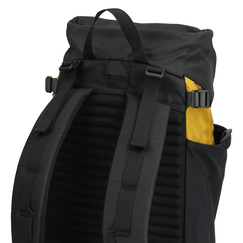 mountain pack reinforced padded breathable back panel shoulder straps