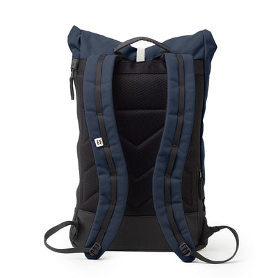 navy blue eco friendly backpack mero mero back view
