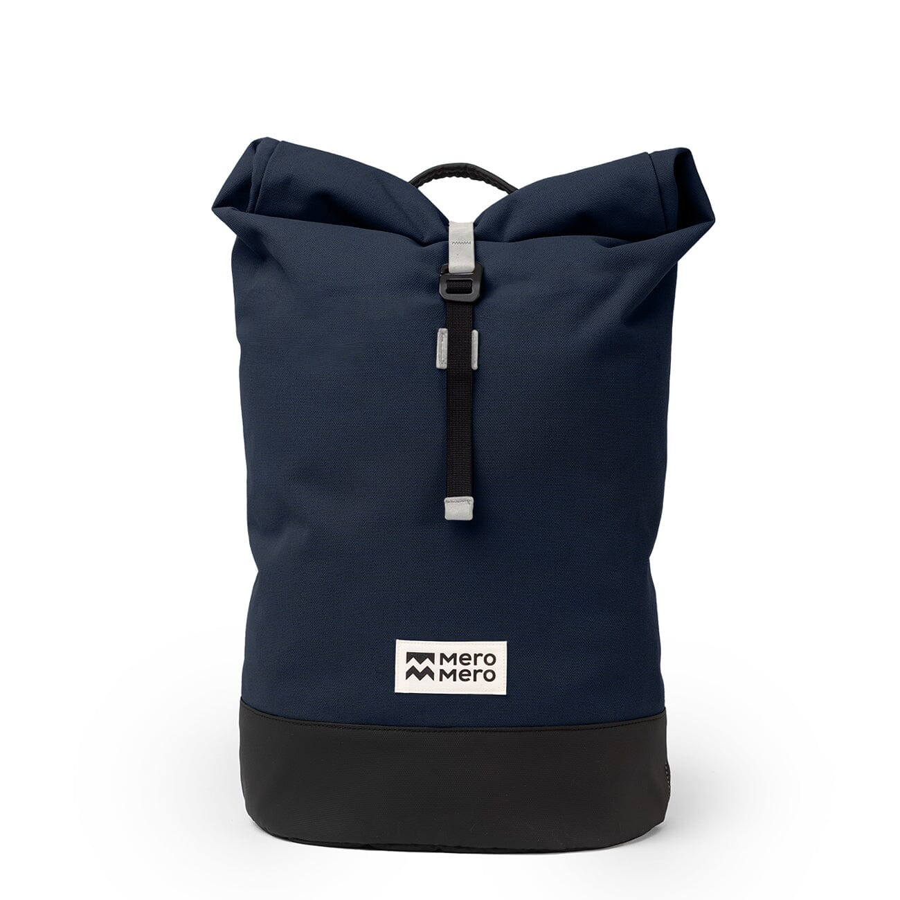 navy blue eco friendly backpack mero mero front view