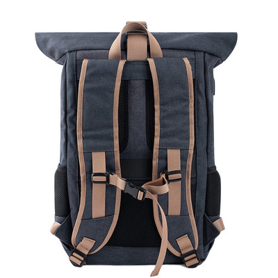 navy blue hemp waterproof backpack