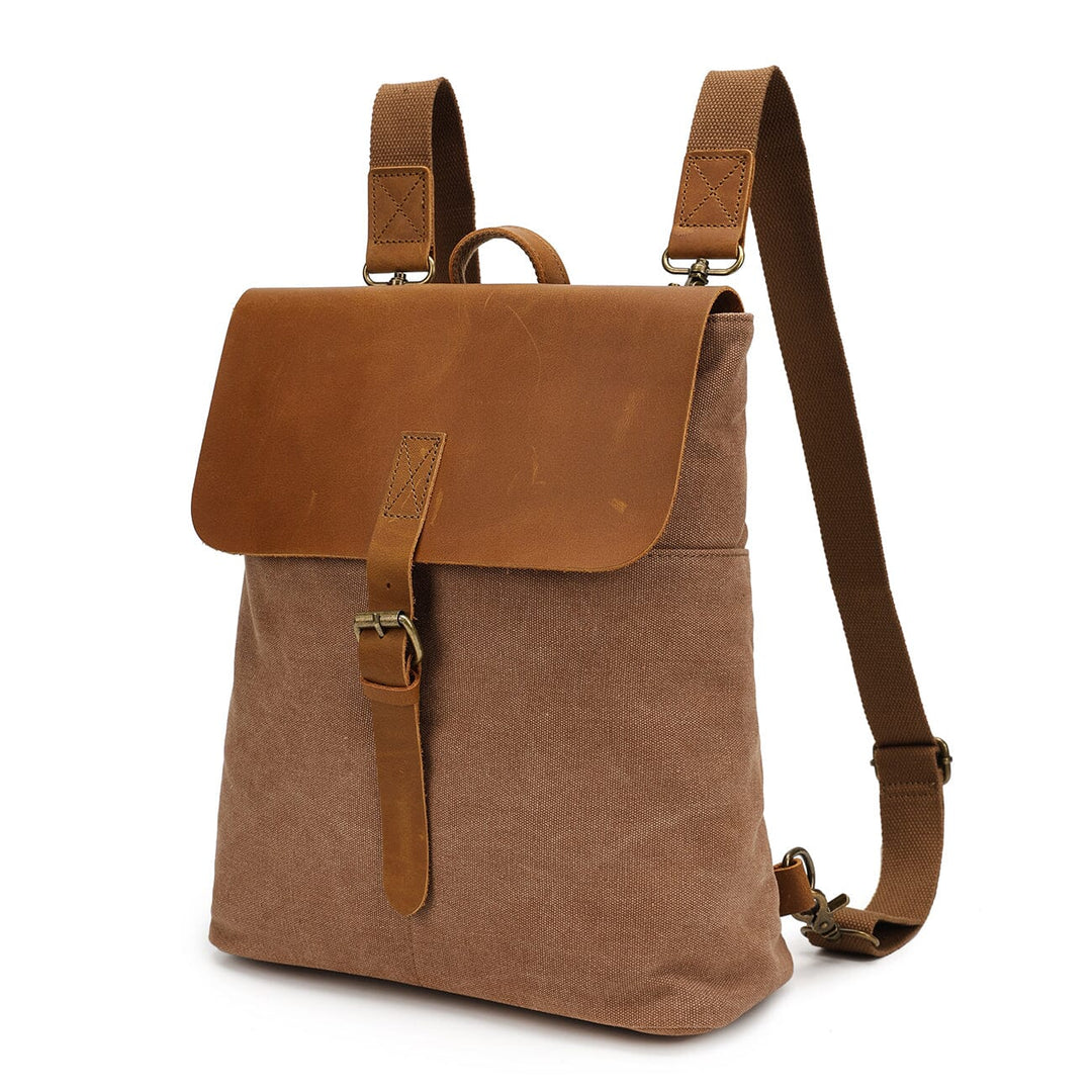 nora-canvas-backpack-coffee-  display picture 1
