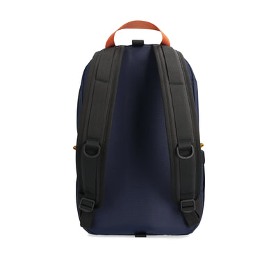 pack light backpack navy blue topo designs back