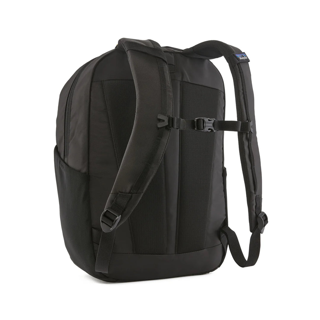 Back panel with padded shoulder straps and sternum strap