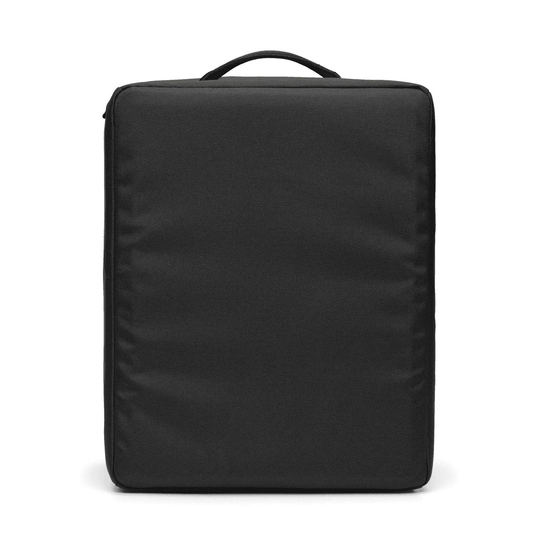 Ramverk Camera Insert L in Black, flat side view with the top handle