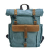 Retro Canvas Rucksack | REYKJAVIK - Light blue