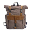 Retro Canvas Rucksack | REYKJAVIK - Coffee
