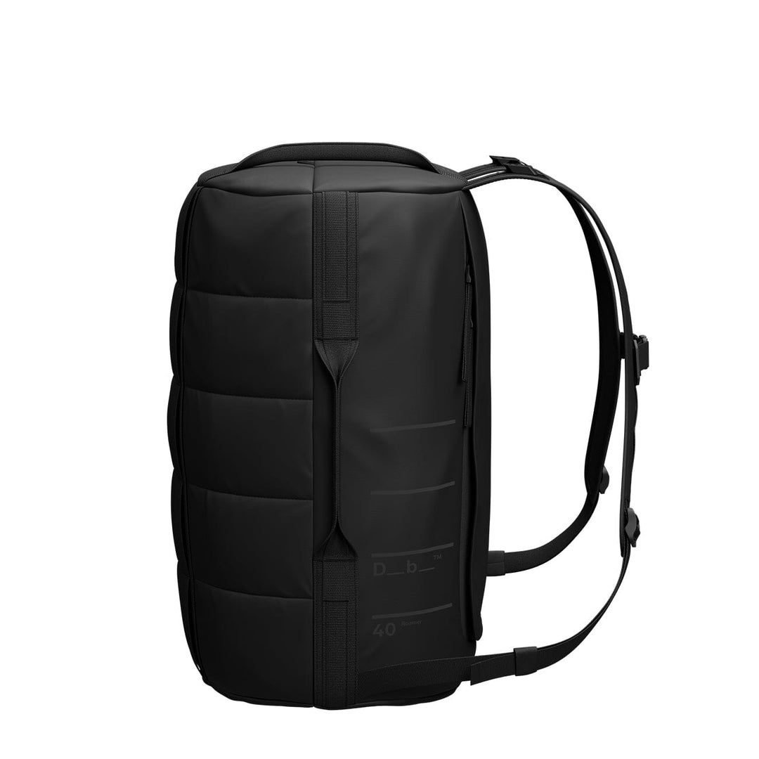 Side view of the Roamer Duffel 40L in black