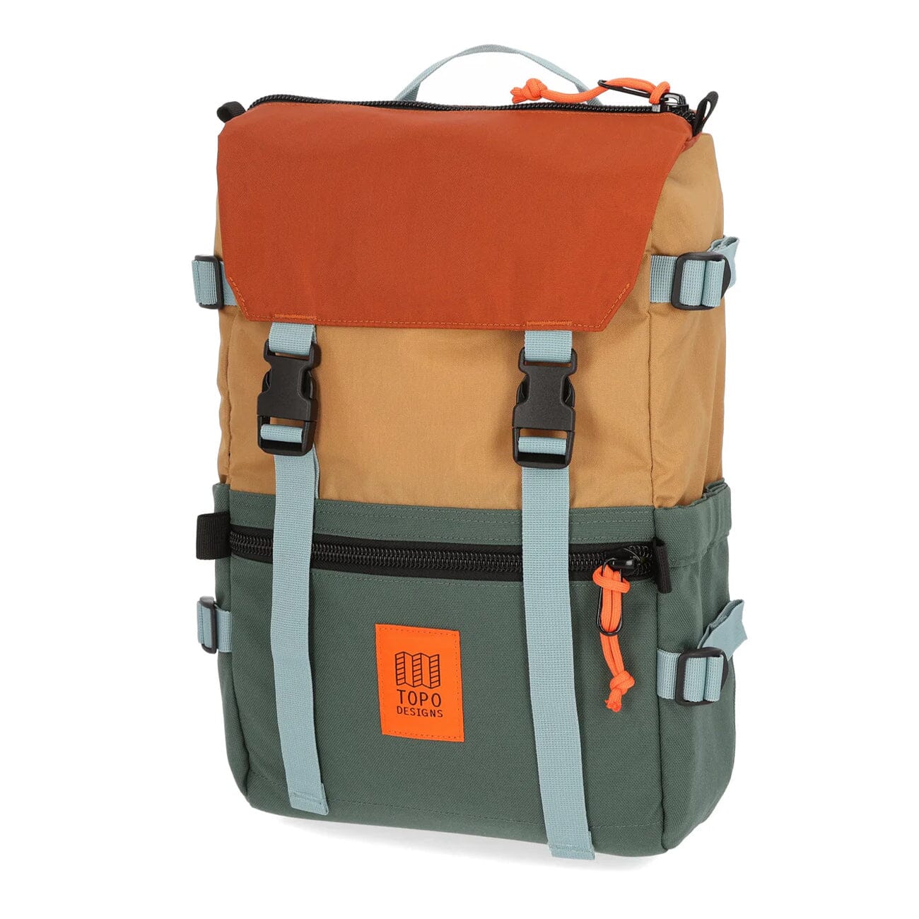 rover pack classic topo designs forest khaki side