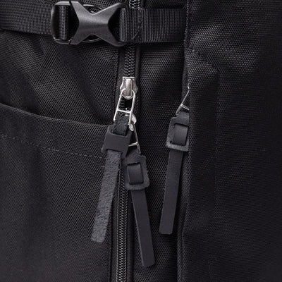 sandqvist alde, black ykk zippers leather accents