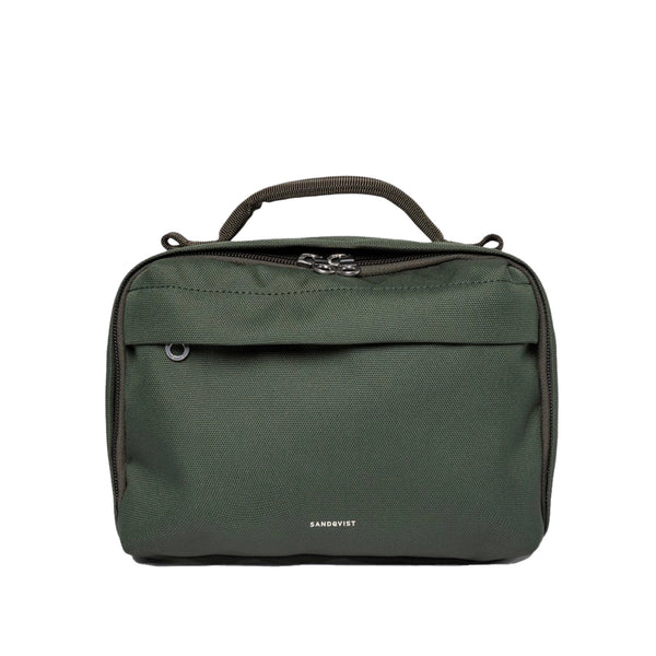 Sandqvist GO shoulder bag in dawn green, front view
