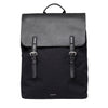 Leather Lid Backpack 16" - Noir
