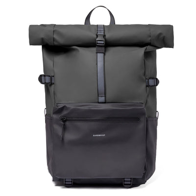 sandqvist ruben 2.0 backpack in multi dark, front view