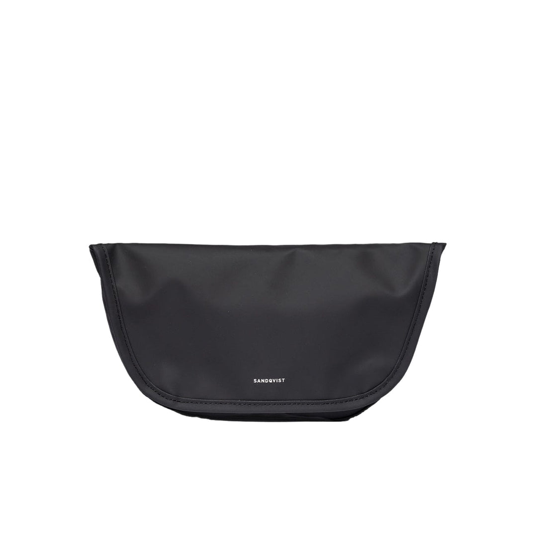 Sandqvist Stream Messenger Mini bag in black, front view