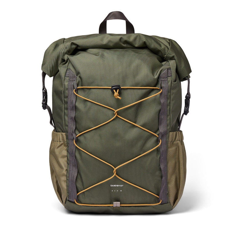 small hiking backpack green