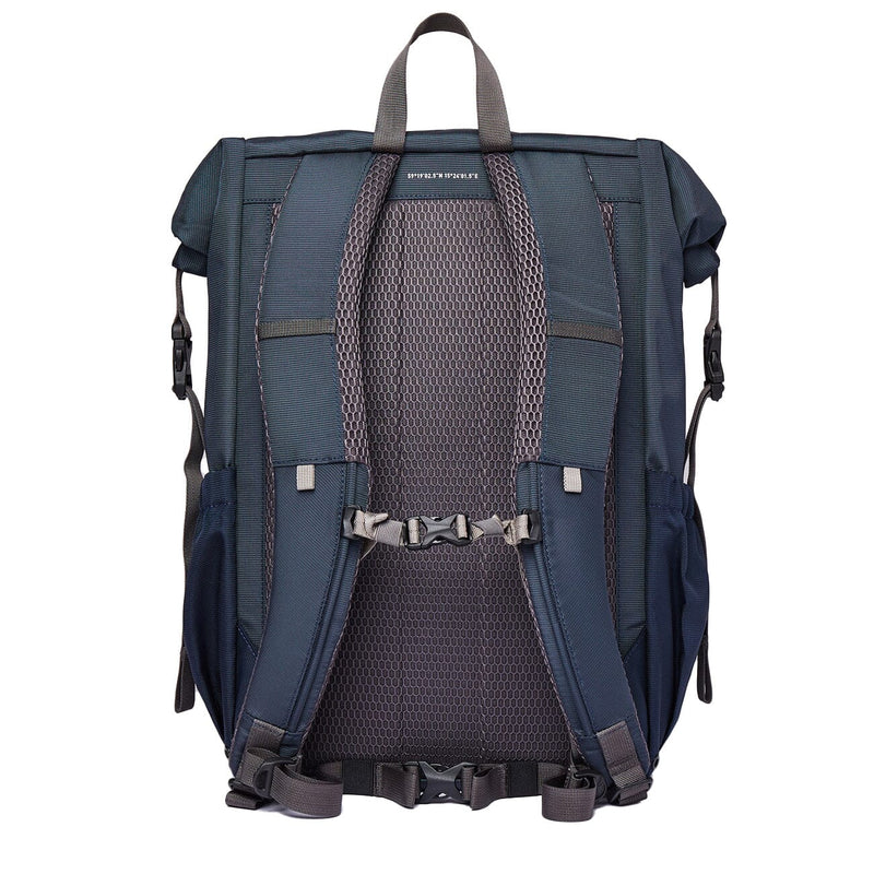 sturdy hiking daypack navy blue