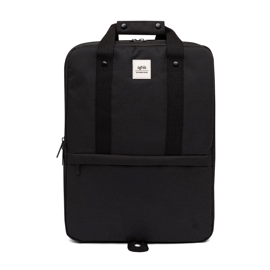 Eco friendly black backpack on sale