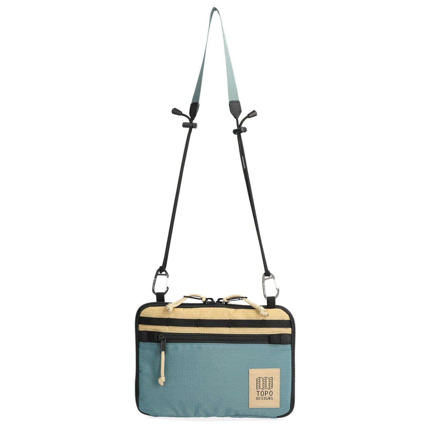 topo designs all adventure bag, sea pine color, front view