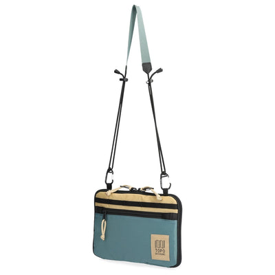 topo designs all adventure bag, sea pine color, side view