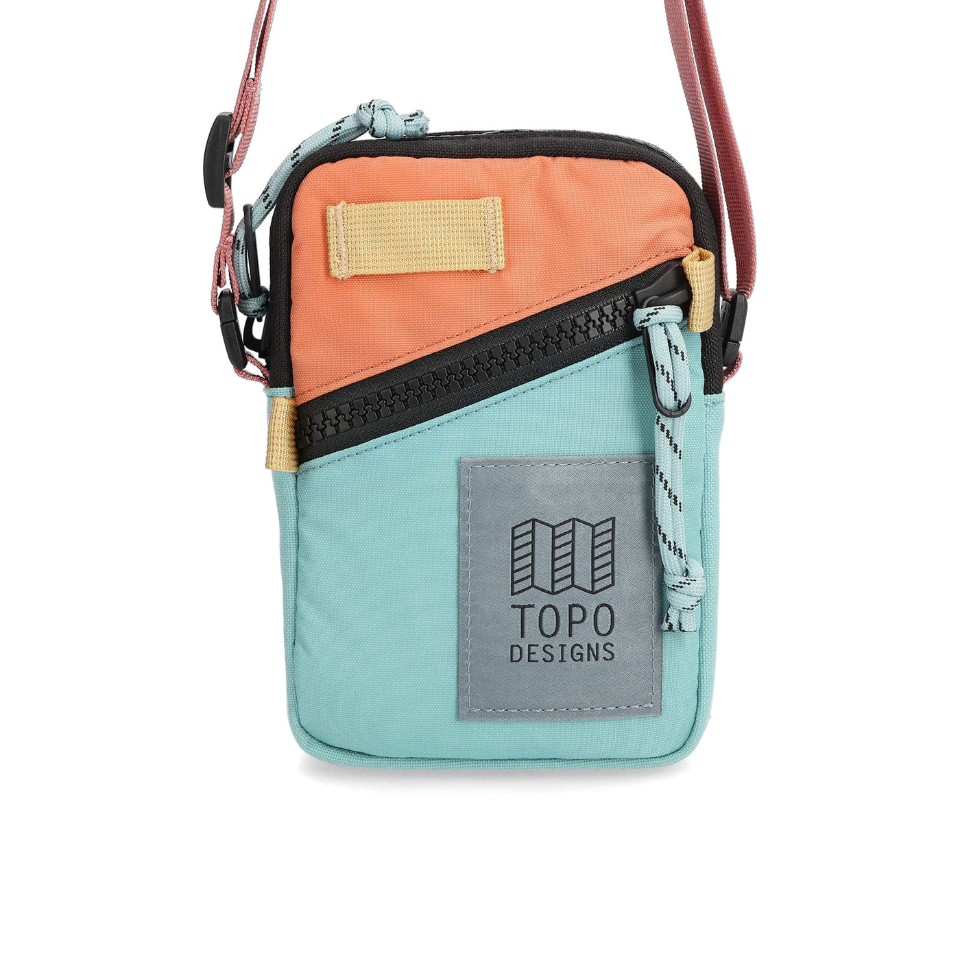 topo designs mini shoulder bag 1L rose geode green front