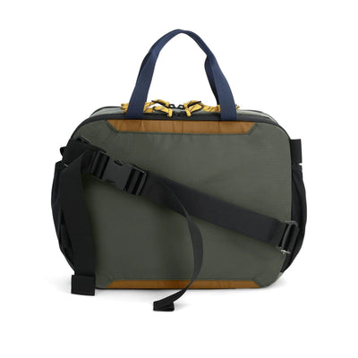 sacoche topo designs mountain cross bag 17l, beetle and khaki, vue arrière