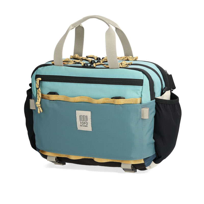 topo designs mountain cross bag 17l geode green sea pine latéral